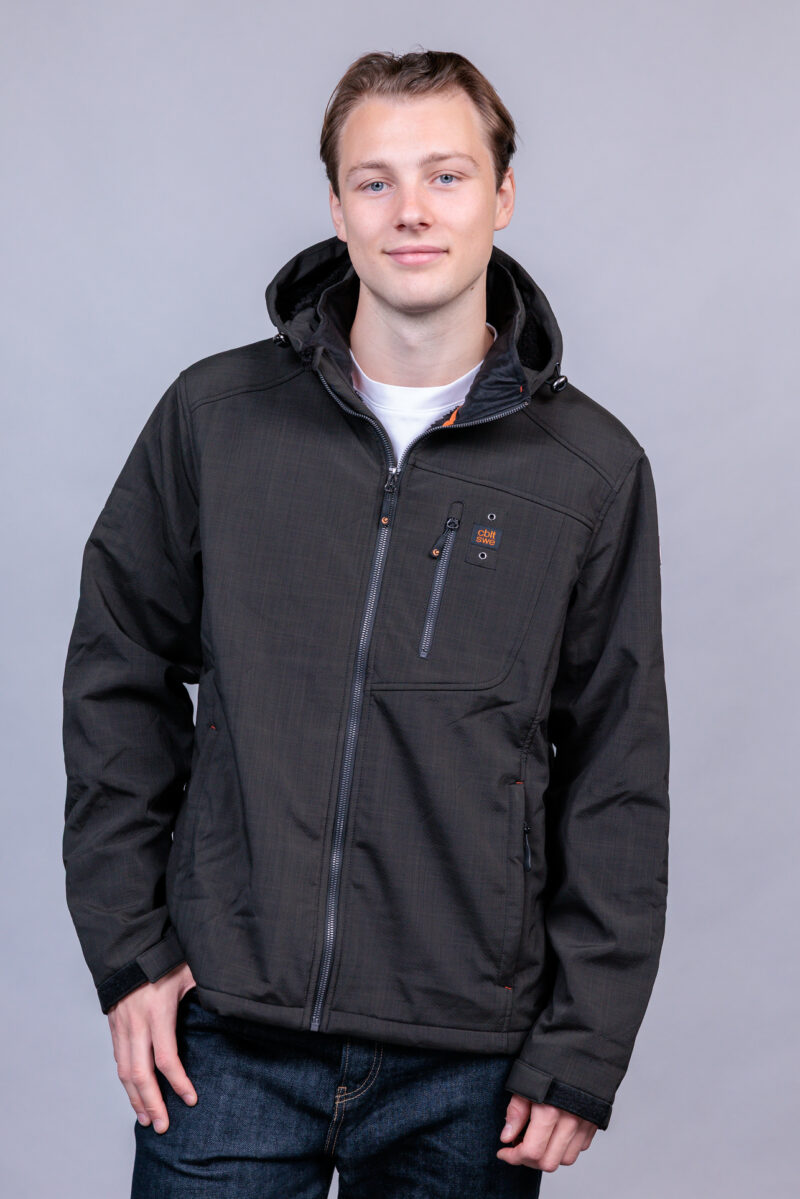 TOREKOV SHERPA JACKA BLACK CHECK