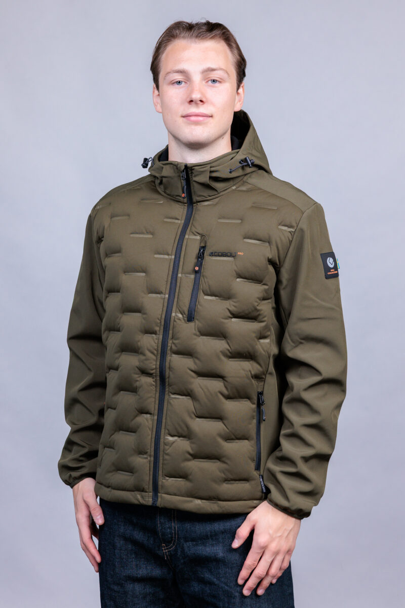 PRO STRETCH HYBRID HOOD DK OLIVE