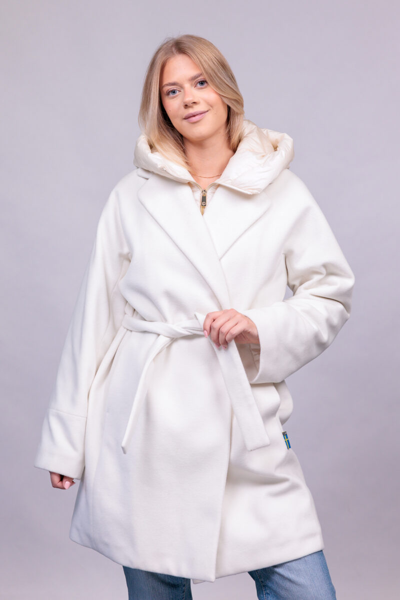 WOOL COAT ECRU